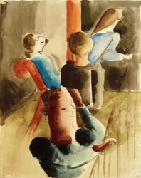 Group of Four with Seated Figure